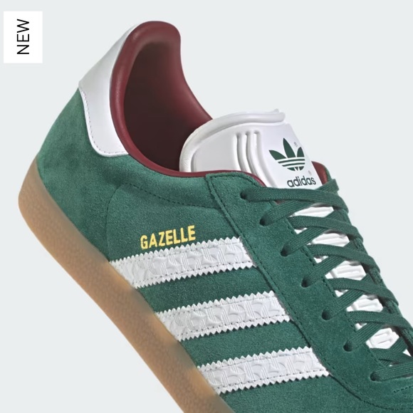 NWT Adidas Gazelle Originals Sneakers Collegiate Green Gum Sz Men 6/Women 7 - Picture 6 of 16